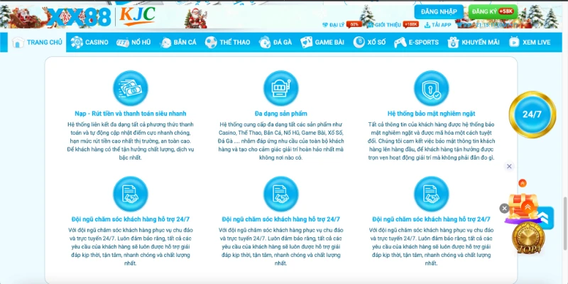 Yếu tố củng cố sự uy tín, chất lượng của XX88